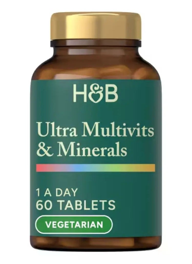 H&B H&B Ultra Multivitamins & Minerals Tablets, Pack of 60's 