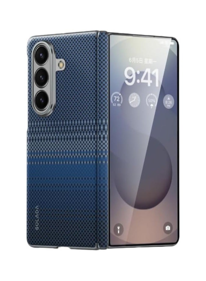 Compatible Samsung Galaxy Z Fold 7 5G Leather Case Folding Hinge Magnetic Wireless Charging Hard Case For Samsung Galaxy Z Fold 7 - Image 1