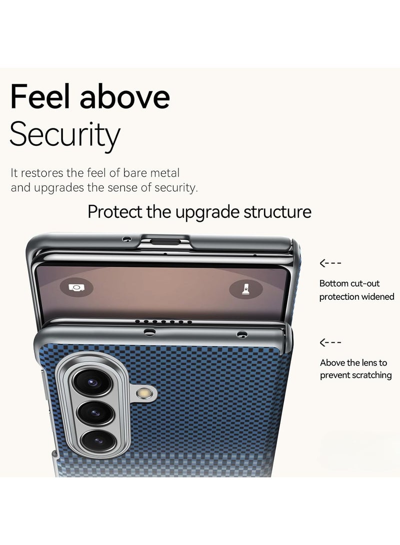 Compatible Samsung Galaxy Z Fold 7 5G Leather Case Folding Hinge Magnetic Wireless Charging Hard Case For Samsung Galaxy Z Fold 7 - Image 3