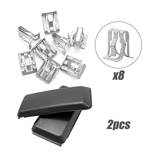 Anxingo وسادات حراس الصدمات الأمامية اليسرى واليمنى لغطاء فورد F150 F-150 2018 2019 2020 - Image 3