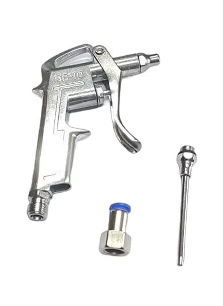 CRAFTSFY Air Blow Gun with OD 14 X 8 Pneumatic Push Type Female Compressor Cleaning Tool Industrial Air Blow Gun Steel Air Flow Extension Pneumatic Air Compressor Tool Dust Air BlowerGun with Connector  - Image 4