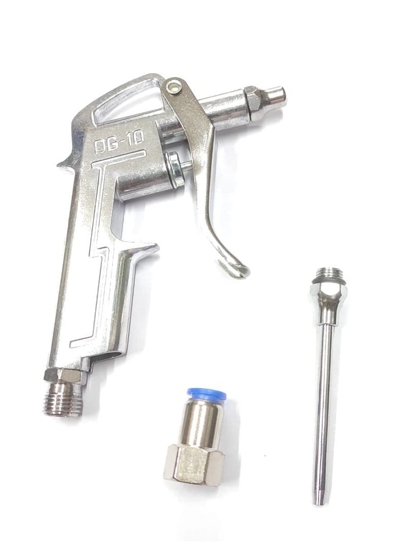 CRAFTSFY Air Blow Gun with OD 14 X 8 Pneumatic Push Type Female Compressor Cleaning Tool Industrial Air Blow Gun Steel Air Flow Extension Pneumatic Air Compressor Tool Dust Air BlowerGun with Connector  - Image 3