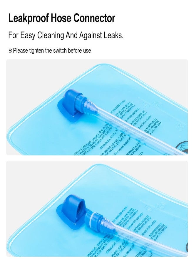 Everfun حقيبة EVERFUN لتر 2 70 أونصة خزان مياه لحقائب الظهر للمشي، حقيبة مياه مانعة للتسرب مع خرطوم قابل للفصل وصمام عضّ عالي التدفق، كيس مياه للدراجات، الجري - Image 5