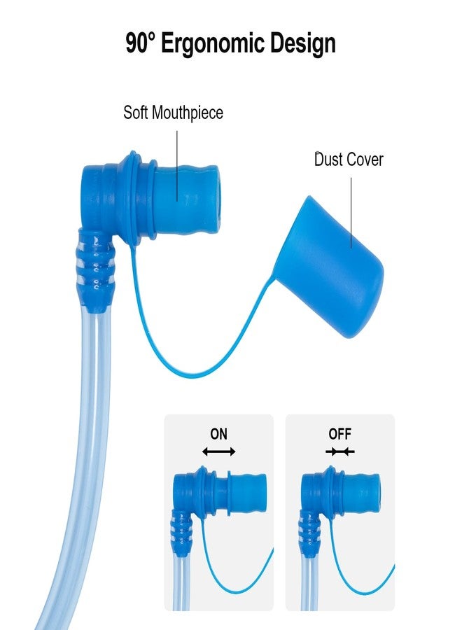 Everfun حقيبة EVERFUN لتر 2 70 أونصة خزان مياه لحقائب الظهر للمشي، حقيبة مياه مانعة للتسرب مع خرطوم قابل للفصل وصمام عضّ عالي التدفق، كيس مياه للدراجات، الجري - Image 4