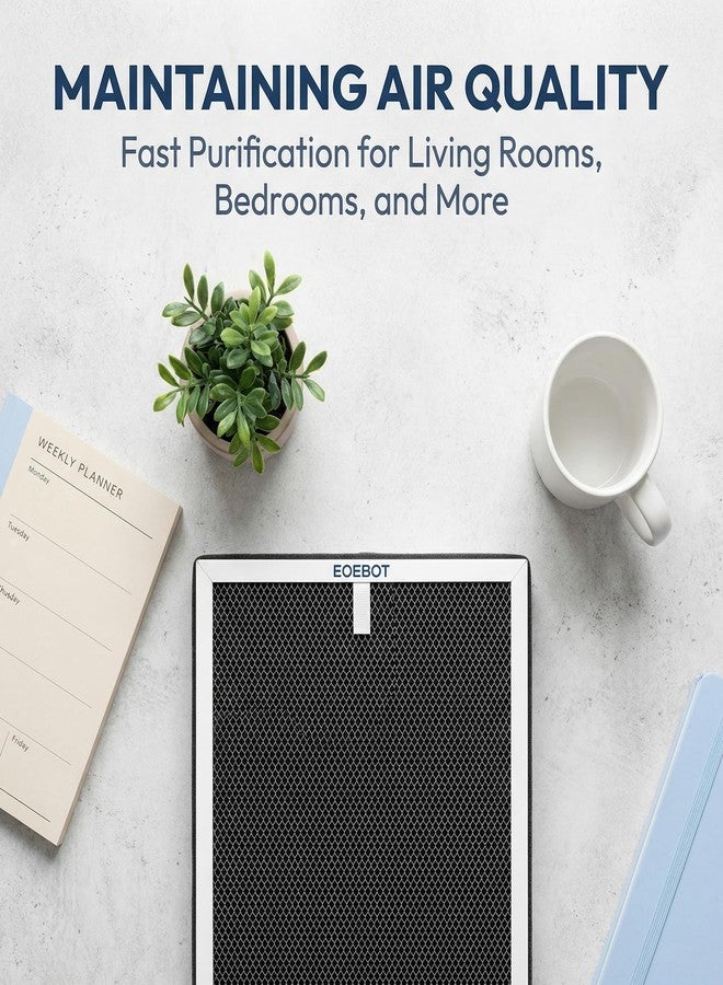 Molgoc Replacement Filter for Air Purifier,Compatible with Eoebot/MATONC Ganymede Air Purifier,H13 True HEPA,2Pack. - Image 4