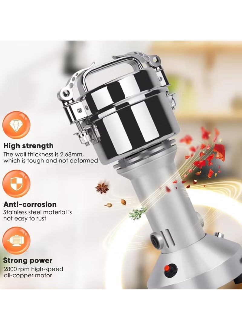 Denx مطحنة كهربائية 1200W بسعة 200g، طحن عالي السرعة 28000 دورة/دقيقة للقهوة والتوابل والمكسرات والأعشاب والحبوب – مثالية للمنازل والمطاعم والفنادق DX3221 - Image 5