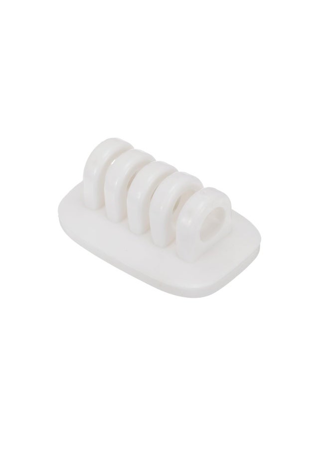 Silicone Cable Clips 3 Pack White, Cord Holder Wire Organizer for Desk Bedroom Nightstand Office Car Cable Management Accessories - Image 5