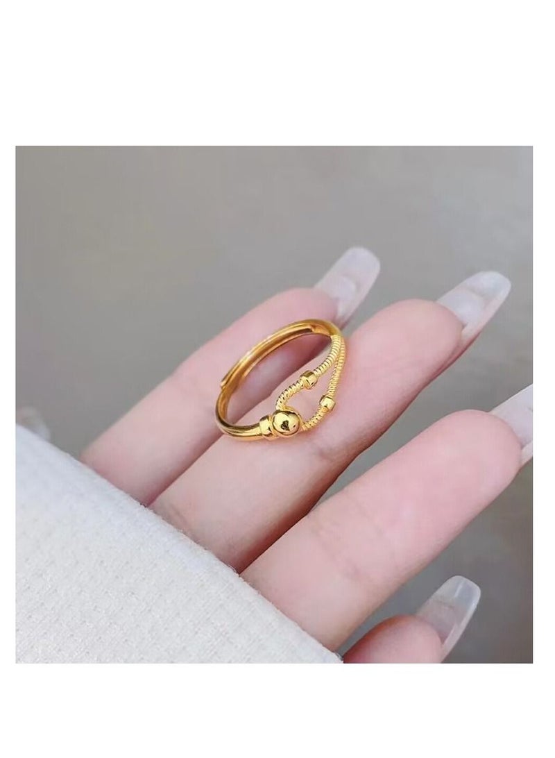 Small Style Half Chain Open Ring