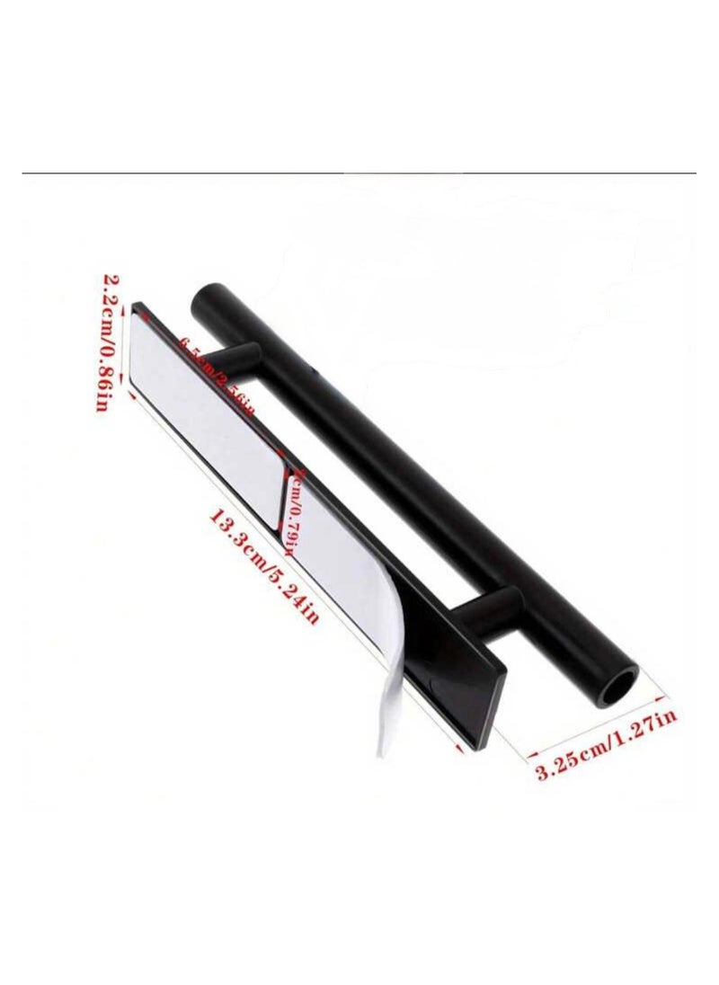 Generic Number 2 Adhesive Handles: 2 Adhesive Door Handles, 2 Removable Adhesive Cabinet Handles, Adhesive Cabinet Door Handle, Sticky Handle, Cabinet Drawer Handle, Adhesive-Equipped Handle, Cabinet Stick-On Handle, Kitchen Drawer Handle, Adhesive-Glued Installation Handle, Adhesive Handle, Easy-to-Install and Lightweight Handle, Nail-Free and Drill-Free Grip, Door and Shelf Handle Without the Need for Drilling or Holes, Handle that Adheres to Cabinet Drawers and Cupboards in the Kitchen and Bathroom, Suitable Handle for Cabinets without Handles, Handle with Adhesive Tape - Number 2 Handles - Black Color  - Image 3