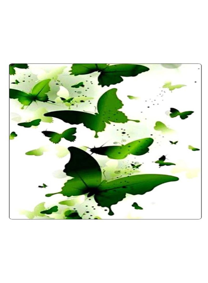Printed Anti-Slip Gaming Mouse Pad Green/White
