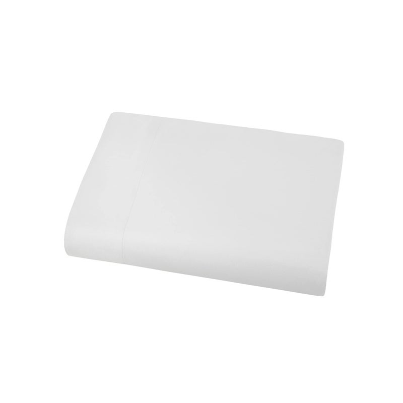 Southshore Fine Living, Inc. Southshore Fine Living Inc White King Flat Sheet Only 132 x 110 Oversized Top Sheets Hotel Collection Bedding CaliforniaKing Top Sheet Stays Tucked on Toppers Pillow Tops White Flat Sheets 