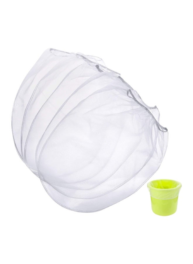 Paint Strainer Filter Bag - 5 Pack | Fine Mesh Nylon Filter Bags with Elastic Opening – Reusable Paint Filter Bags for Buckets, Hydroponics, Gardening. 250 Micron