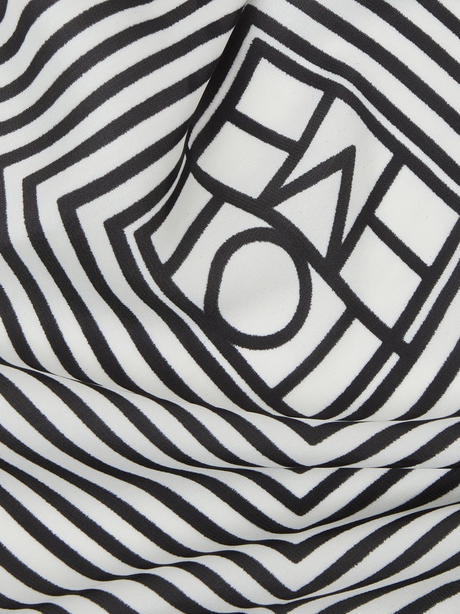 Styli White Striped Scarf - Image 3