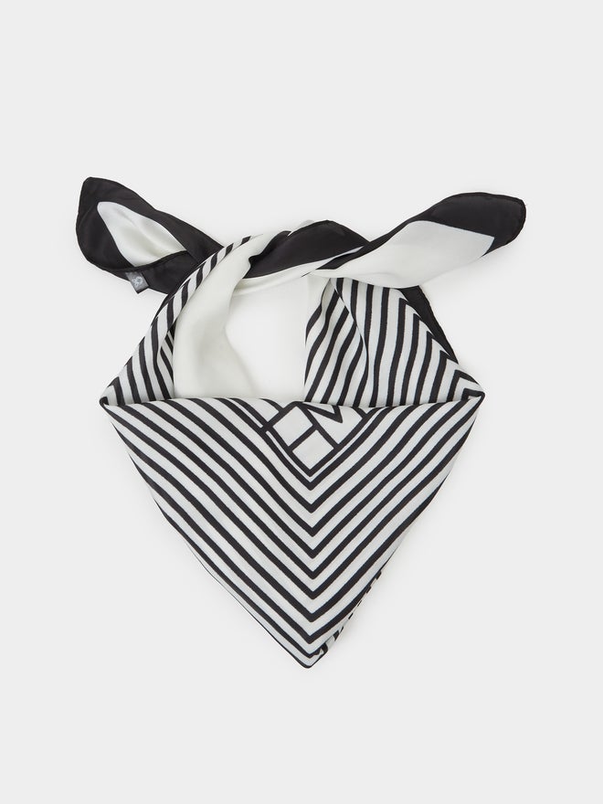 Styli White Striped Scarf - Image 1