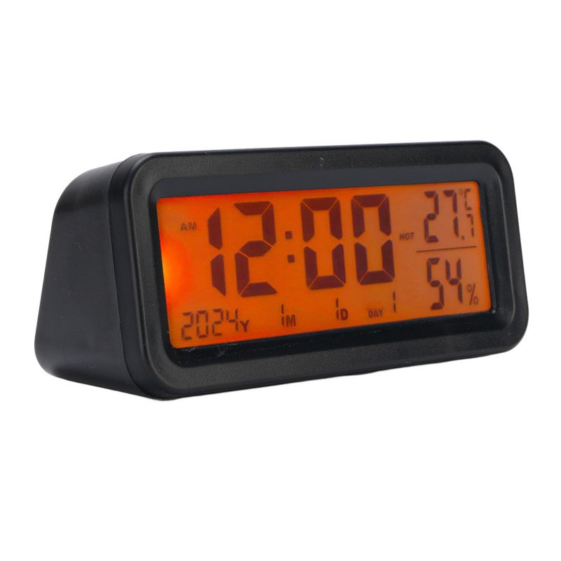 LCD Digital Car Clock with Temperature Humidity Display 12 24 Hour - Image 3