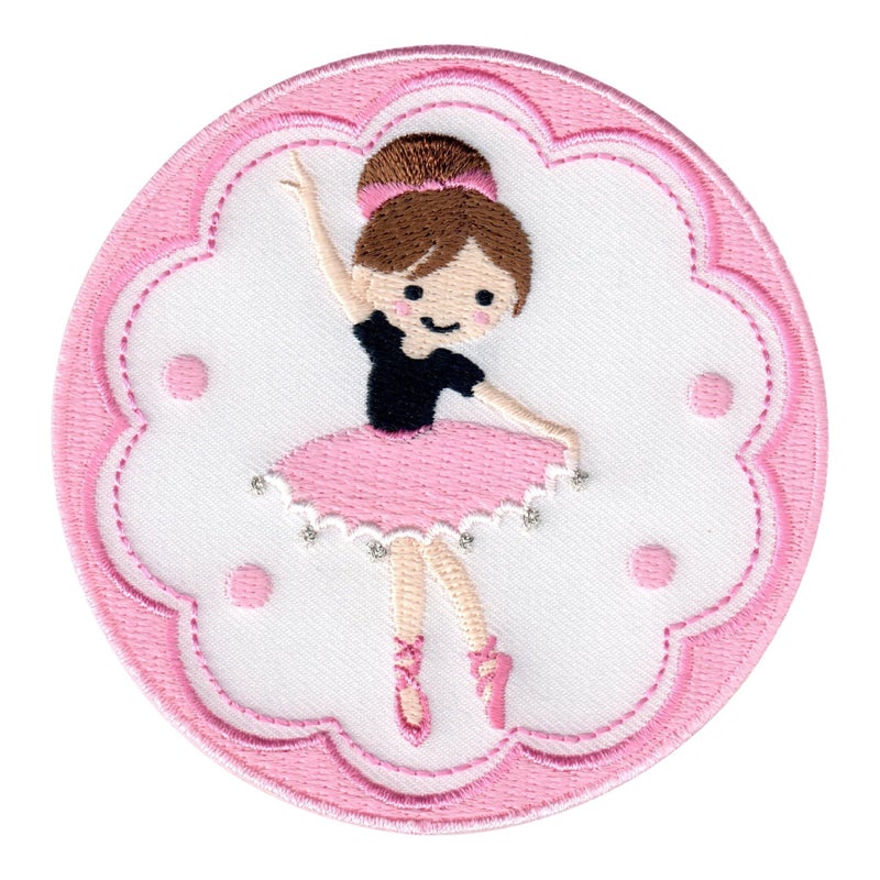 PatchMommy Ballerina Dancer Ballet Patch Iron OnSew On  Appliques for Kids Children