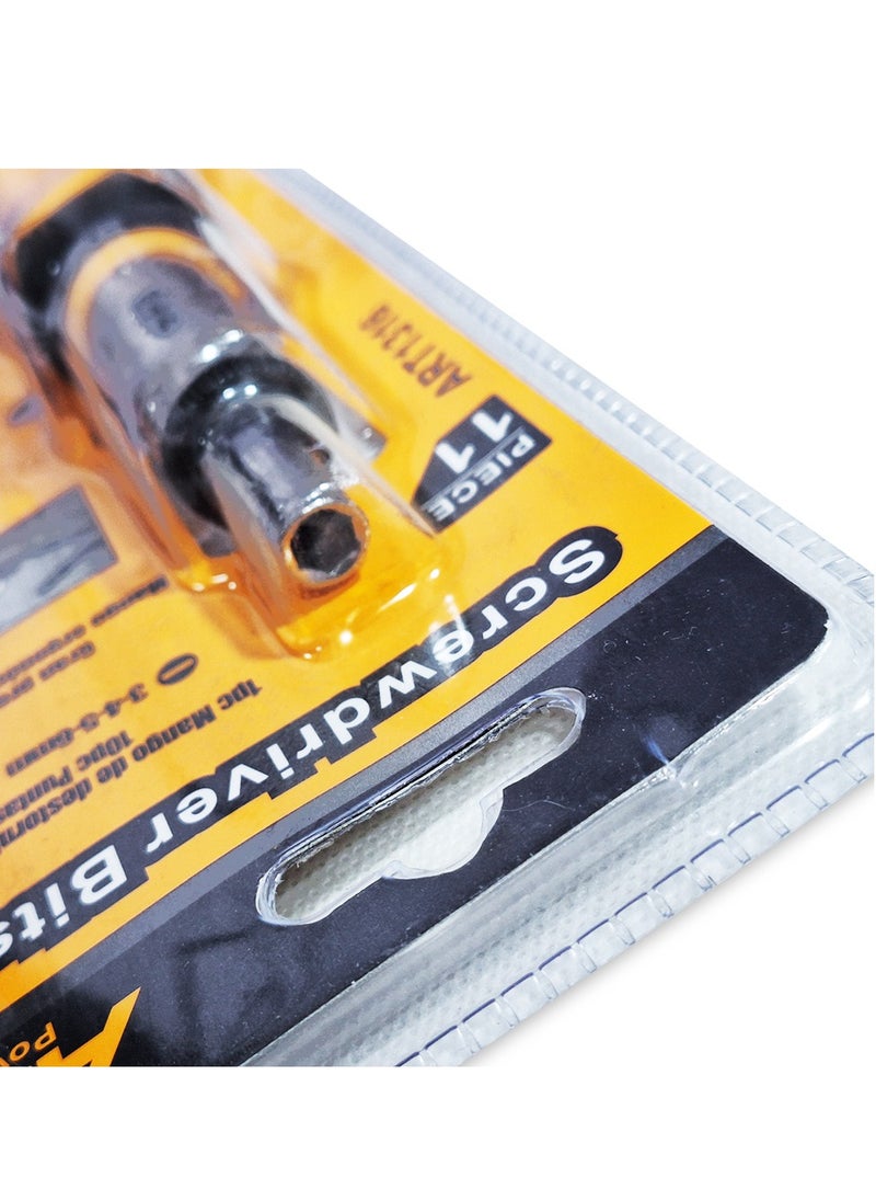 ABC - 11 in 1 repair screwdriver set, professional screwdriver set, multi-function magnetic repair tool set (6.35x25MM) comes with a compact storage bag, light and easy to transport anywhere - Image 1
