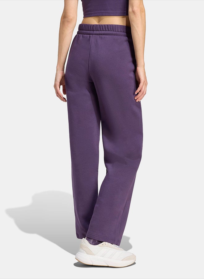 Adidas Essentials Small Logo Feel Cozy Open-Hem Joggers - Image 2