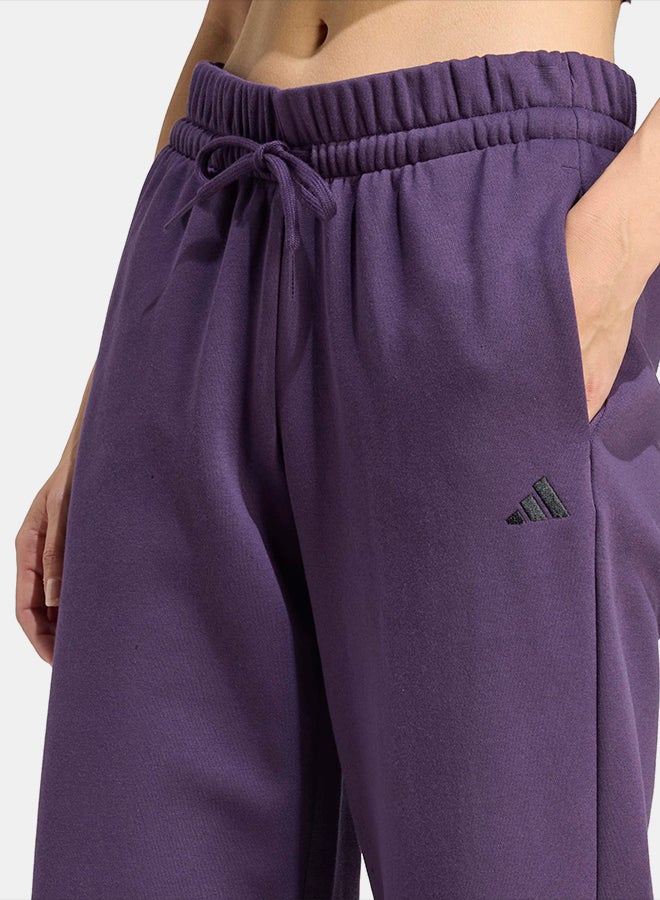 Adidas Essentials Small Logo Feel Cozy Open-Hem Joggers - Image 4