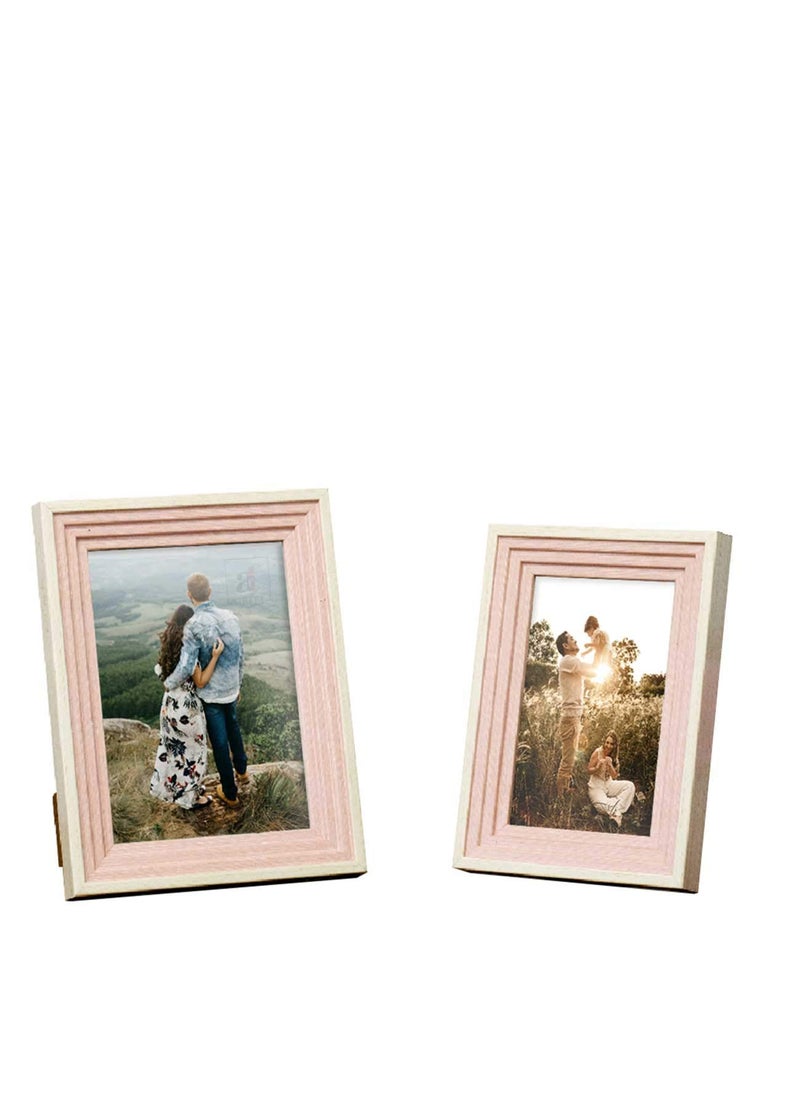 Art Street Art Street Table Photo Frame/Picture Frame for Desk (Photo Size 5"X7" & 4"X6") Photo Gift/Love Gift - (Set of 2- Multicolor)  - Image 2
