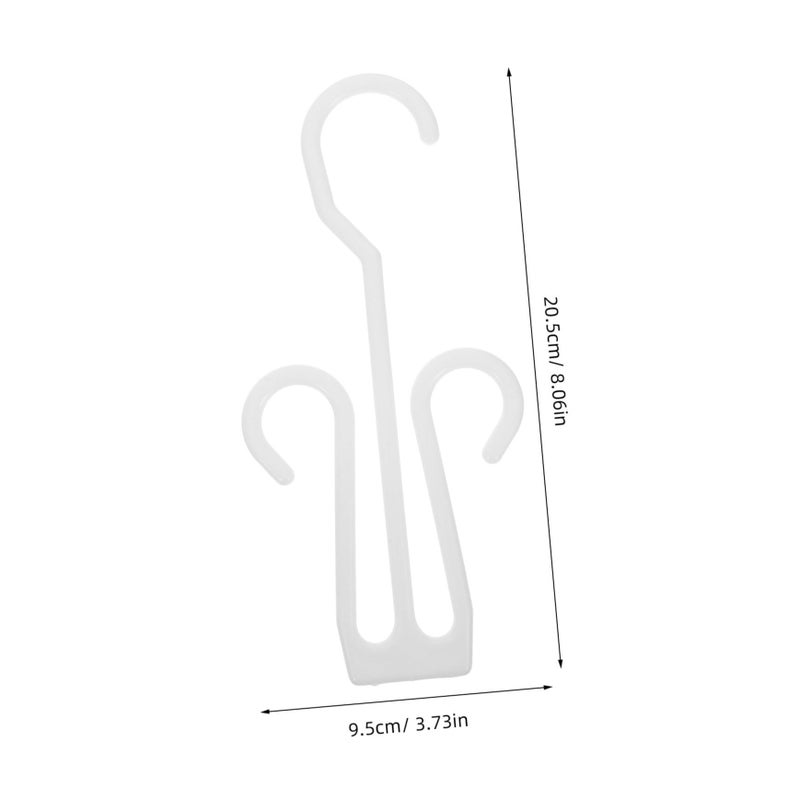 12 Pcs Plastic Shoe Hangers With Extended Hooks For Drying And Versatile Closet Storage - Image 4