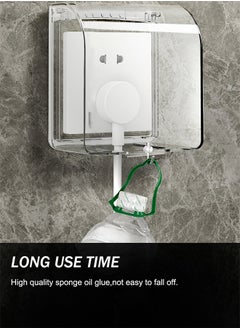 HomarKet Plastic Wall Switch Waterproof Clear Cover Box Universal Plug Socket Cover Wall Light Panel Socket Doorbell Flip Cap Cover for Home Bathroom Kitchen Accessory  - Image 3