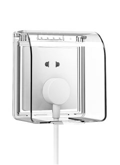 HomarKet Plastic Wall Switch Waterproof Clear Cover Box Universal Plug Socket Cover Wall Light Panel Socket Doorbell Flip Cap Cover for Home Bathroom Kitchen Accessory  - Image 4
