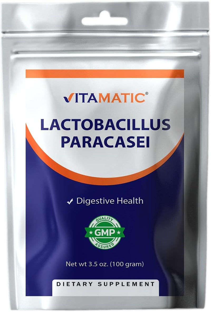 Vitamatic Lactobacillus Paracasei Probiotic Powder  Digestive Health Support  100 Gram 35 OZ  100 Servings - Image 1