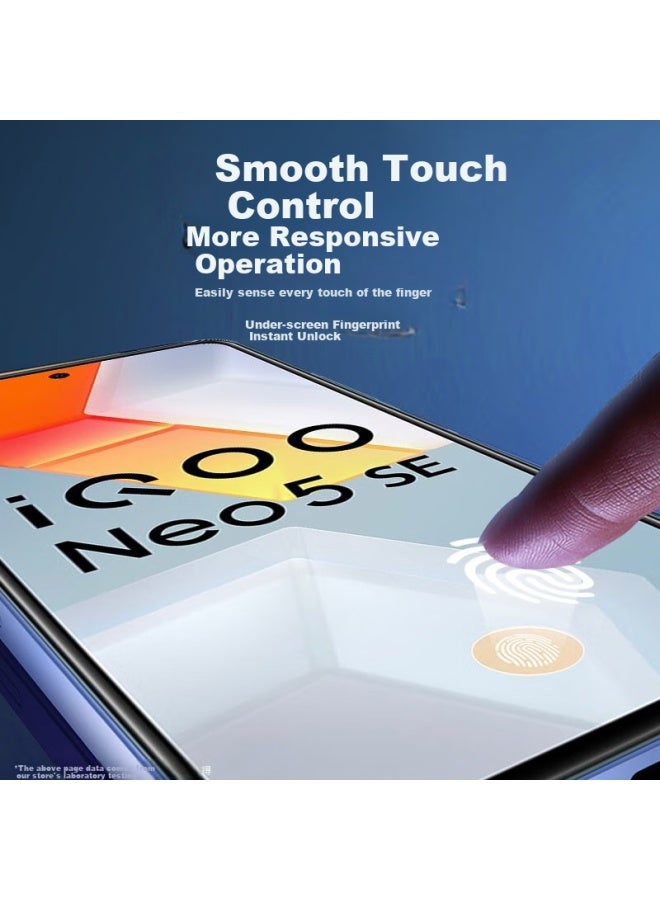 KOOLIFE حماية شاشة زجاجية مقساة من Koolife لهاتف Vivo Iqoo Neo6/6Se، Neo5Se/Z6، إصدار الألعاب، تغطية كاملة، رقيقة للغاية، عالية الدقة، مضادة للسقوط، مضادة لبصمات الأصابع - Image 4