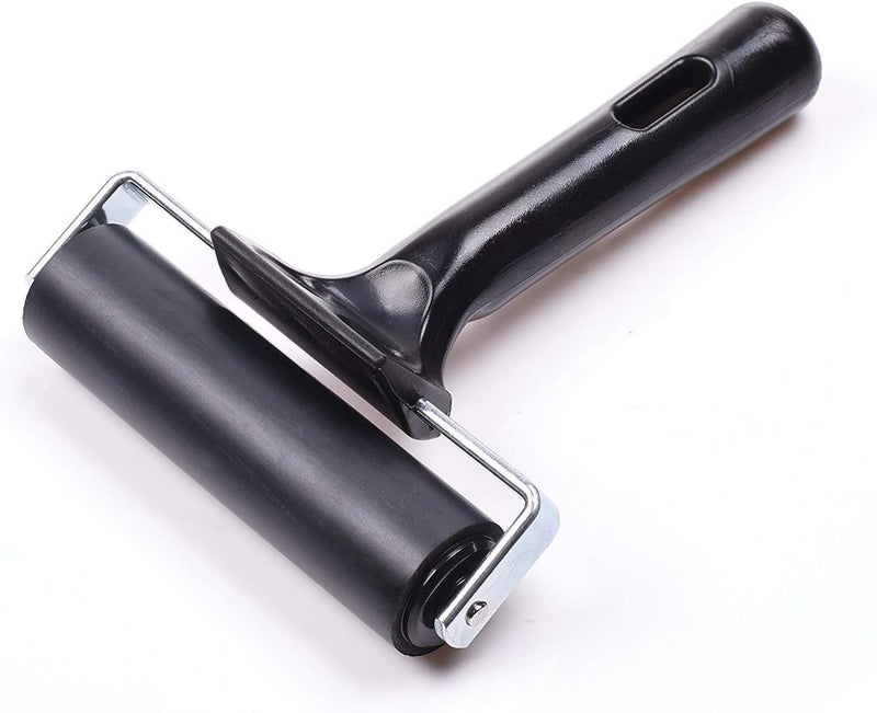 AKIRO 4-Inch Rubber Brayer Roller for Printmaking, Great for Gluing Application Also. (Original Version) - Image 1
