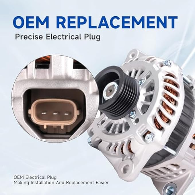 APLEDAX High Output Alternator For/NISSAN ALTIMA 2007-2010 MAXIMA 2009 2010 MURANO 2009-2014 V6 3.5L 11341 23100-1AA1A 23100-1AA1B 23100-JA11A 23100-JA11AR 2310M-JA11BRW A003TJ1791 - Image 5