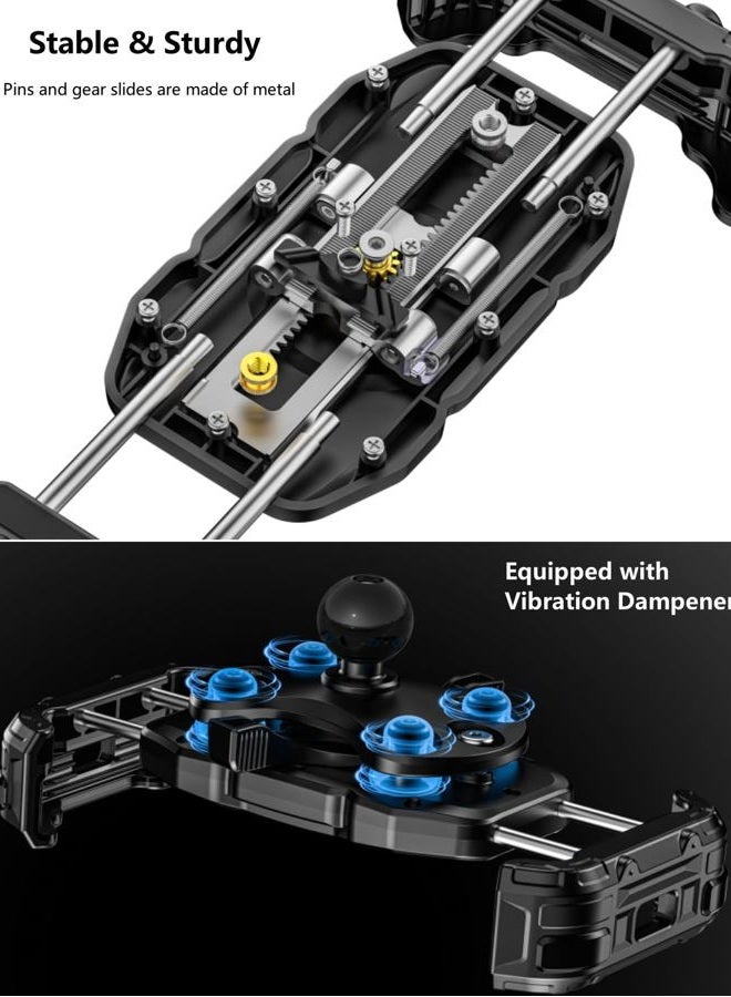Kewig Motorcycle Phone Mount Holder- [Vibration Dampener] [Secure Lock] Motorcycle Cell Phone Holder, Bike Handlebar Phone Mount, for 16/15/ 14/13 Pro Max, 5.4-7.2" Phones - Image 3