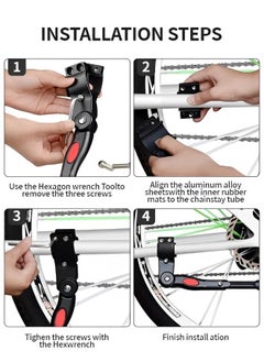 GROIC Adjustable Bicycle Kickstand Rear Side Stand Adults Thicken Cycling Accessory for 20 24 26 27.5 Inch Mountain Road Bike  - Image 4
