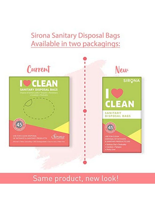 Sirona Sanitary Disposable Bags 45 Bags ; For Discreet Disposal Of Tampons Condoms Sanitary Pads Panty Liner And Personal Hygiene Waste - Image 3