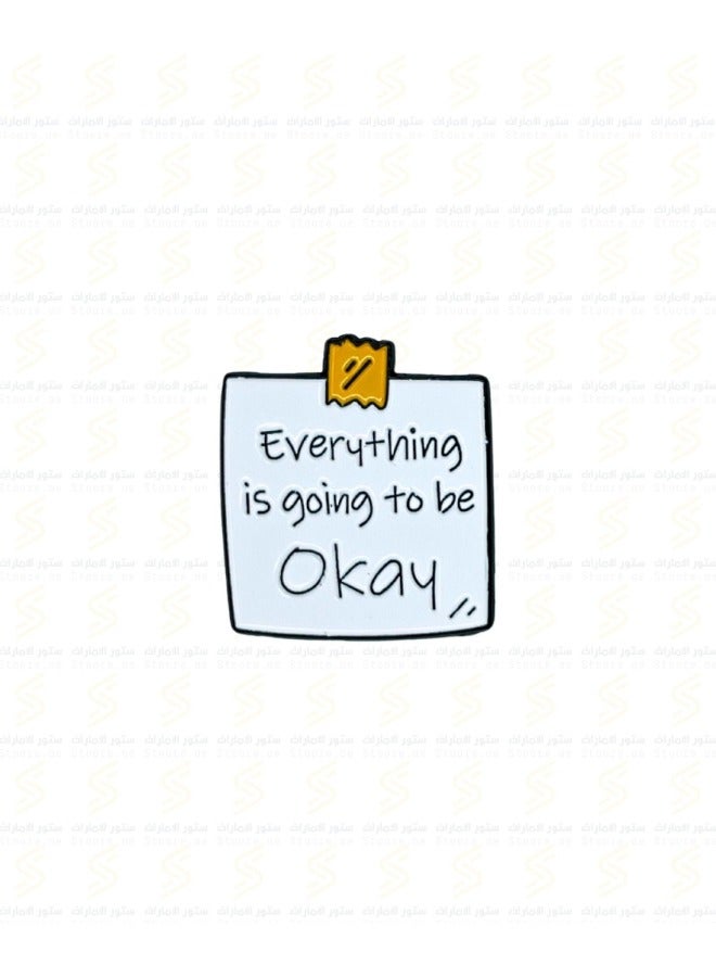 أكاليكس 5 قطع شارة كل شيء سيكون على ما يرام - Image 1