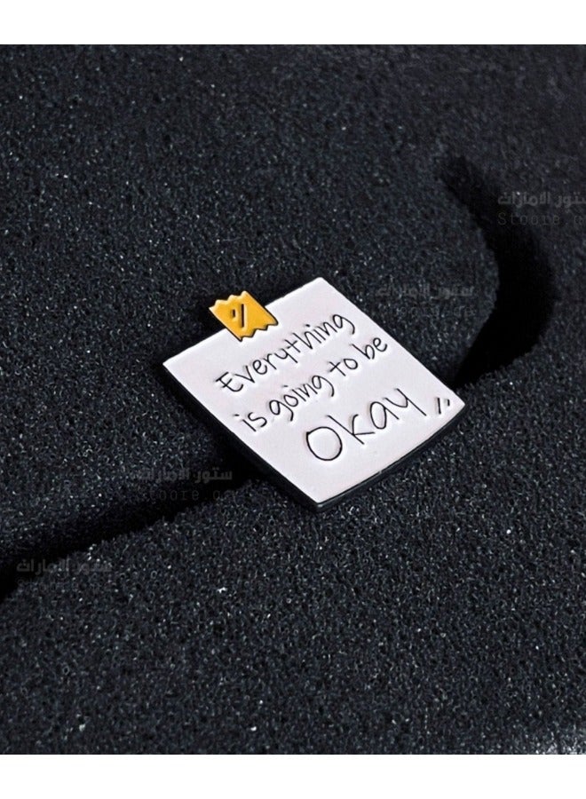 أكاليكس 5 قطع شارة كل شيء سيكون على ما يرام - Image 4