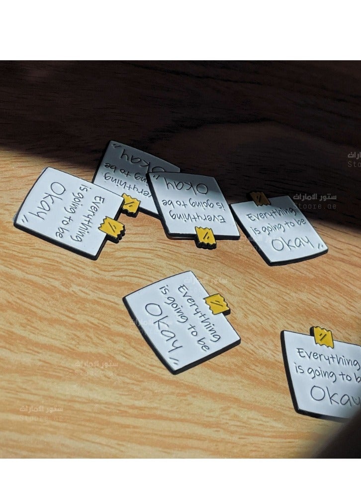 أكاليكس 5 قطع شارة كل شيء سيكون على ما يرام - Image 3