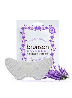 brunson Say Goodbye to Rough Feet – Brunson Lavender Collagen-Infused Anti-Aging Foot Peel Mask: Deep Exfoliation for Healthier, Softer Feet  - Image 1