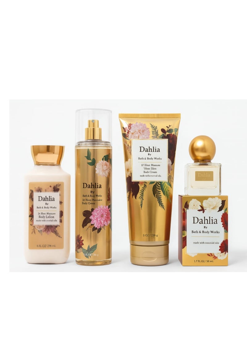 Bath & Body Works dahlia fragrance set