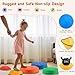 Astrell Stepping Stones for Kids 5pcs Durable NonSlip Toddler Stepping Stones for Promoting Toddlers Motor Balance Skills Indoor Outdoor Obstacle Course Game Toys for Toddler Kids Age 3 - Image 4