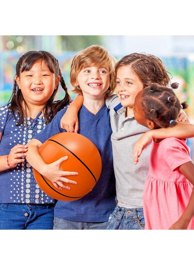 Kacctyen Inflatable Basketball for Kids12 Inch 3 Pcs Beach Ball for Sports Themed Party Decorations Favors Outdoor Birthday Hoop Games Toy Pool Basketball Summer Swimming Water Basketball(Classic) - Image 4