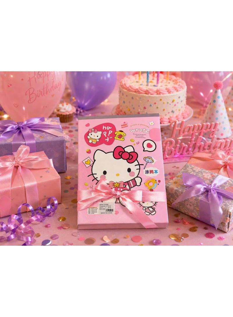 Hello Kitty English: Sanrio Characters Coloring & Drawing Book for Kids — Hello Kitty, My Melody, Cinnamoroll, Kuromi - Image 5