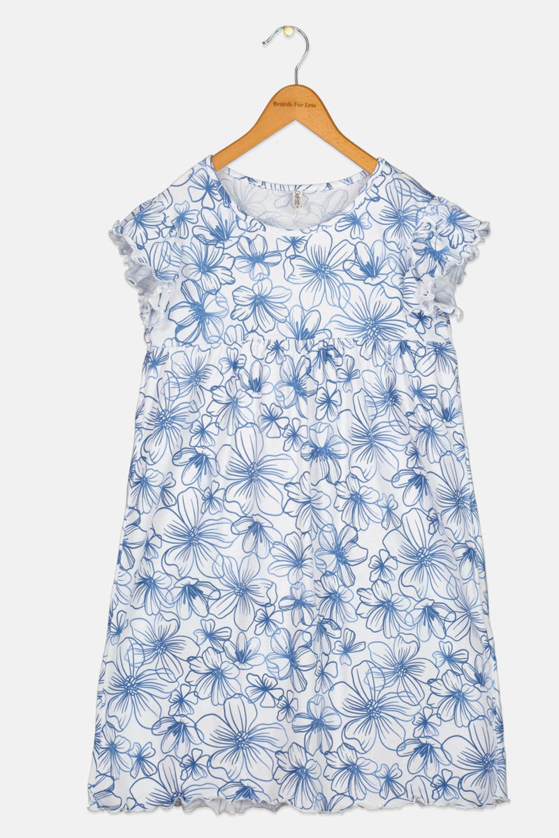 DeFacto Kids Girl Floral Print Casual Dress, Multicolor  - Image 1