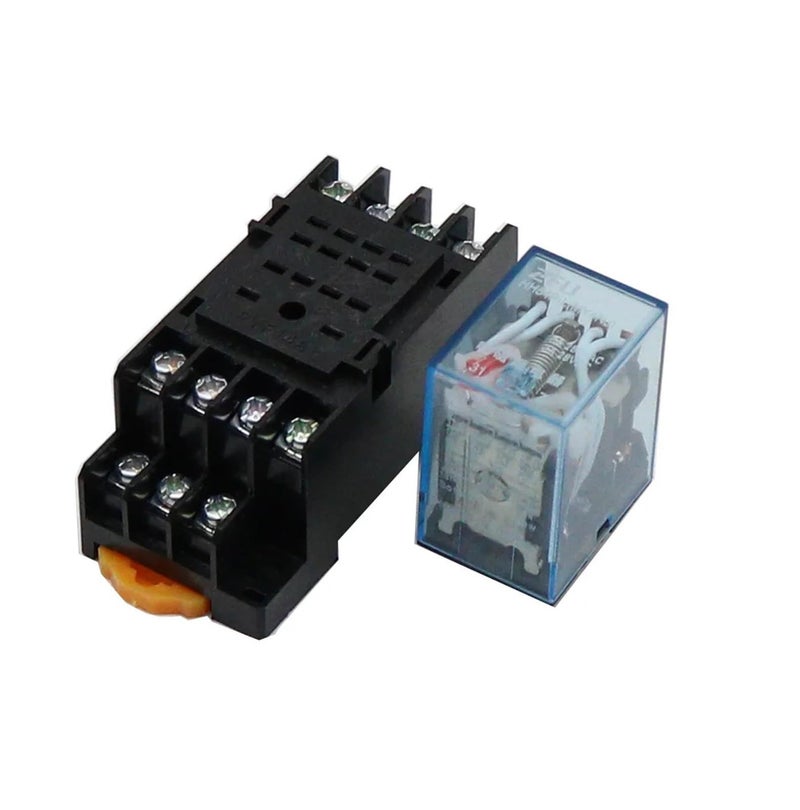 MY4NJ Mini Power Relay 14 Pin 4NO 4NC 12 220V DC Coil DIN Rail Mount - Image 2