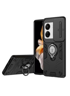 Zaboon For Xiaomi Redmi 13C 5G / 4G Camshield Ring Holder Phone Case(Black) 