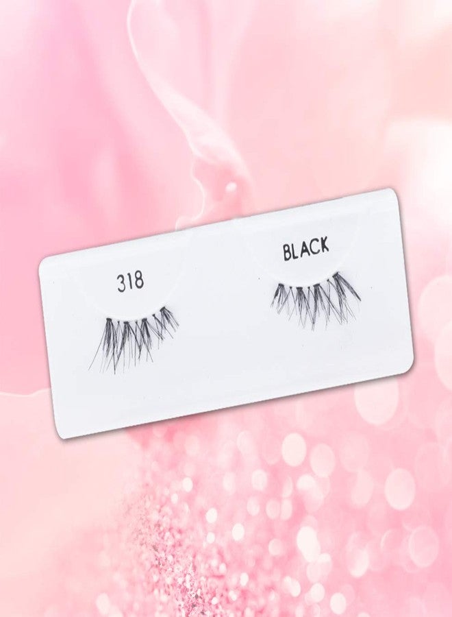 Ardell Accent Half Lashes 318 - Short Wispy Natural Looking Cat Eye Half Lashes for Everyday Wear, 4 Pack - Image 4