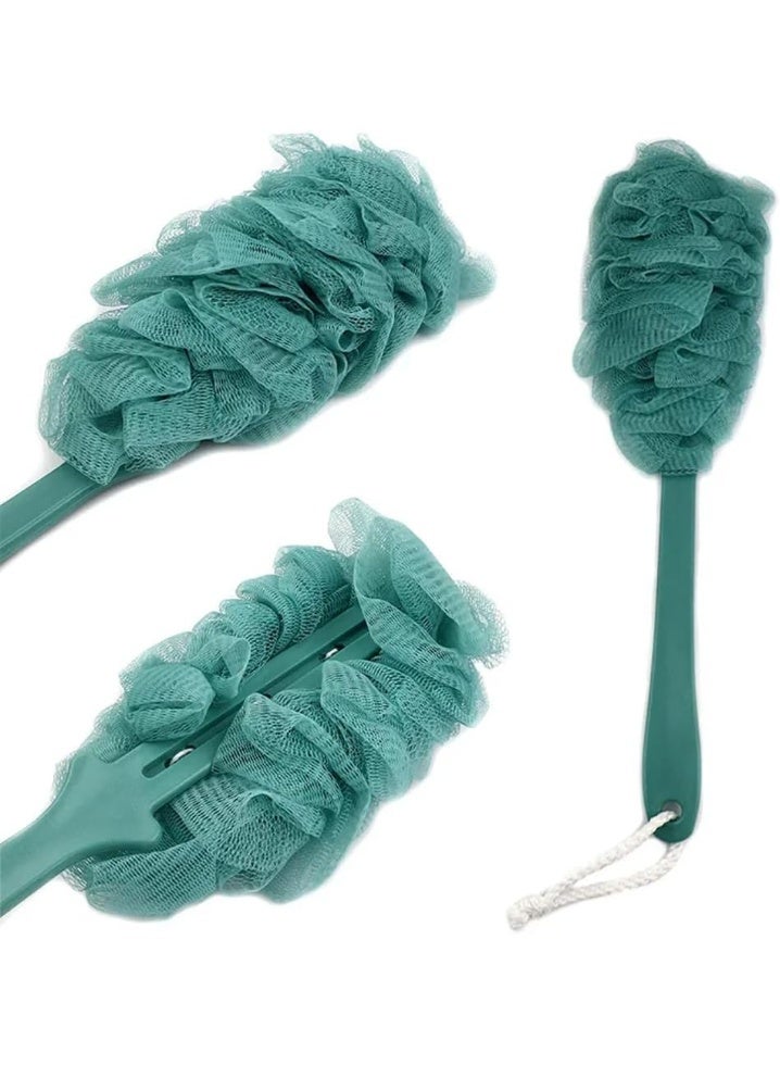 Rubik Body Brush with Long Handle, 2 Pack Soft Mesh Bath Shower Scrubber for Men & Women (Green)  - Image 4