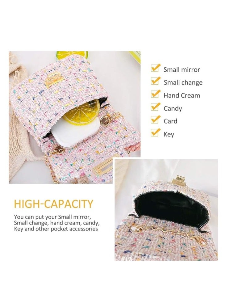 سيلكفكس فتيات صغيرات Crossbody محفظة مع زهور اللؤلؤة، ميني لطيف الأميرة حقائب اليد، حقيبة الكتف، سعة كبيرة، فريدة من نوعها وأنيقة، تصميم لطيف، للفتيات الأطفال الصغار، الزهور الوردي - Image 5