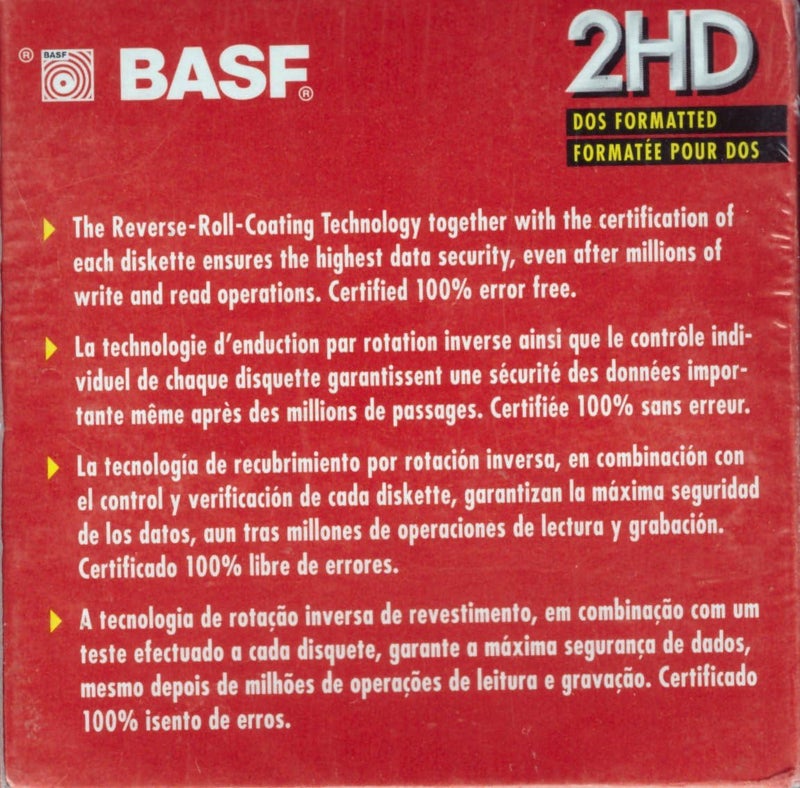 BASF Diskettes New 2hd DOS Double Sided 3.5 - Image 2