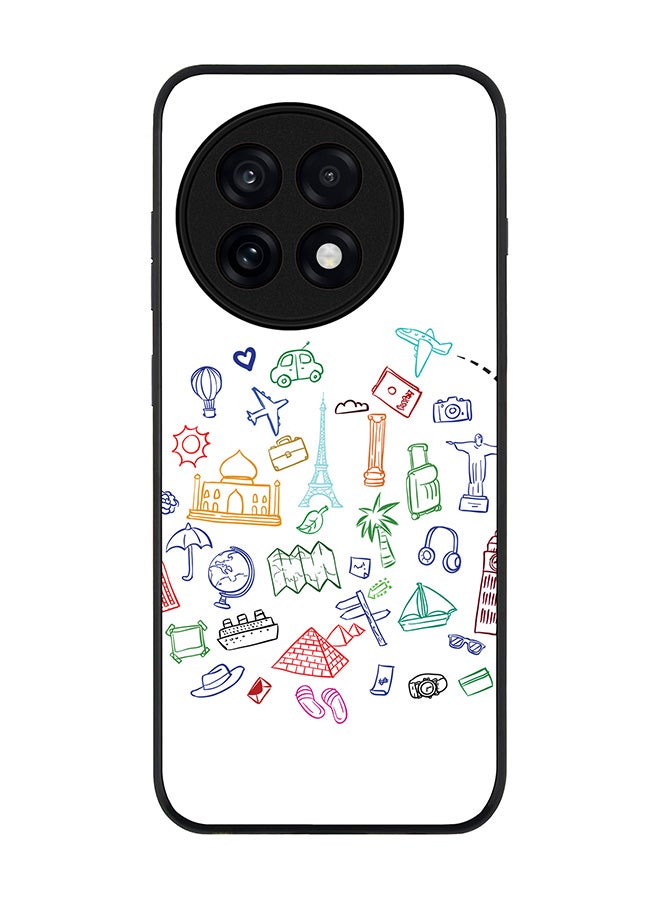 Stylizedd For OnePlus 13R / Ace 5 Pro Case,Slim fit Camera Protection, Shockproof Thin Phone cover  - Traveler